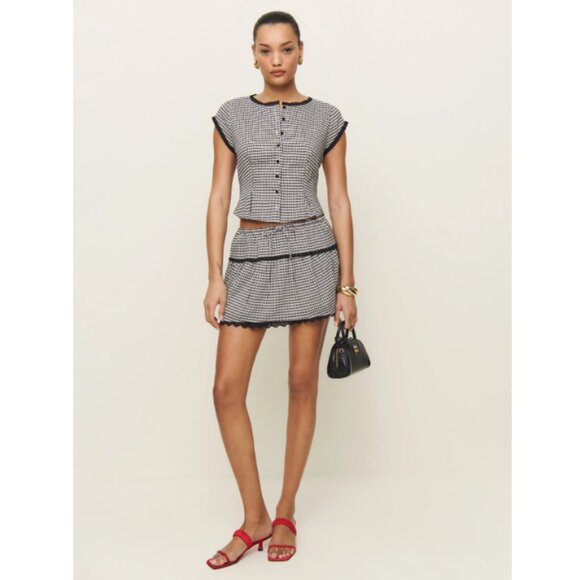 Reformation Valetta Two Piece - Remy Check - Picture 3 of 9